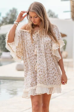 Tunika Ana Leopard Natural