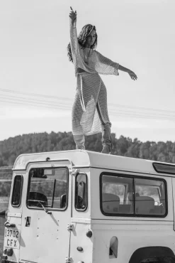 Ada Gestrickter Wickelrock Hellbeige