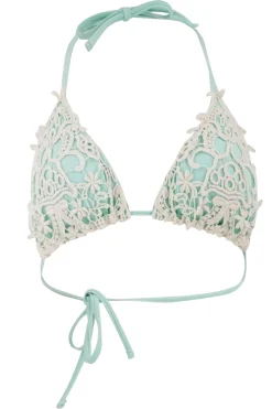 Bikinioberteil Ibiza Ecru Türkis