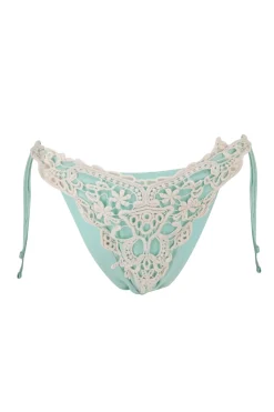 Bikiniunterteil Ibiza Ecru Türkis