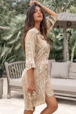 Bluse Aletta Barock Khaki