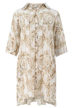 Bluse Aletta Barock Weißer Druck