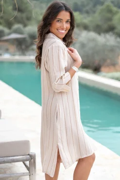 Bluse Aletta Stripe Sand