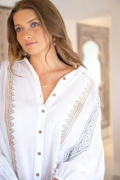 Bluse Dione Scorva Weiß