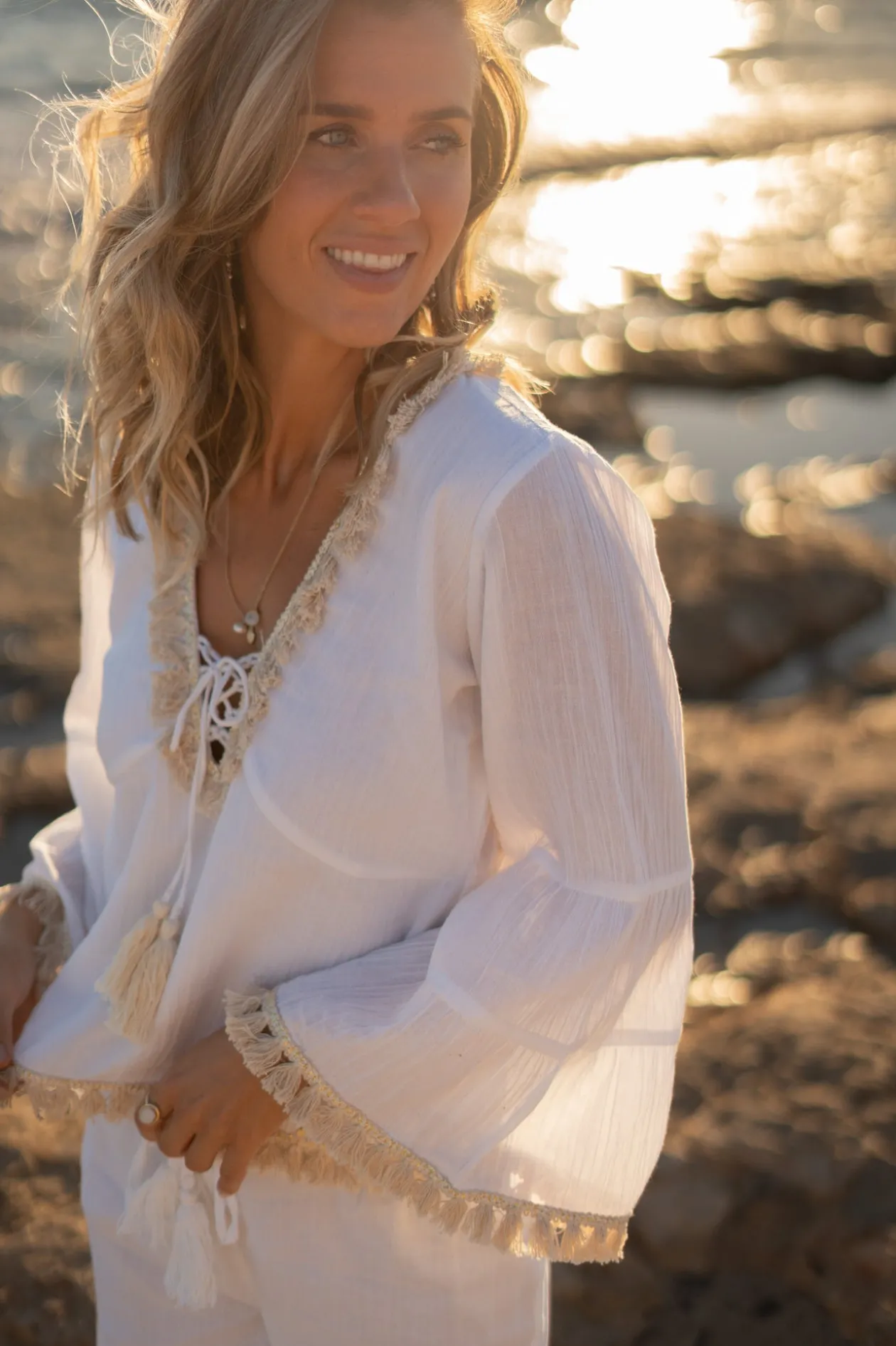 Bluse Eudora Nyx Weiß