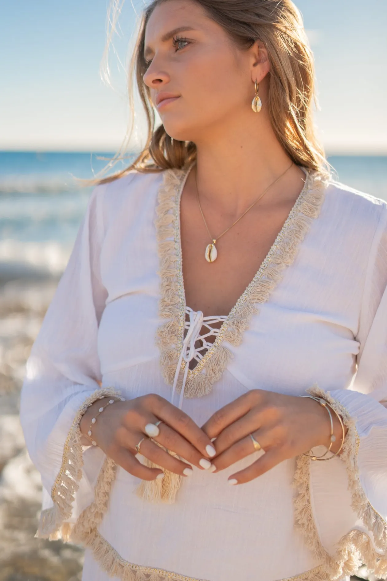 Bluse Eudora Nyx Weiß