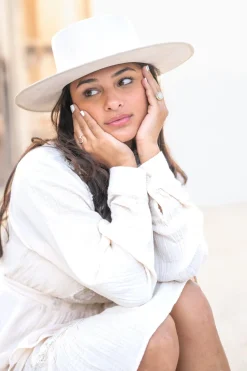 Bluse Flor Elegancia Ecru