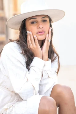 Bluse Flor Elegancia Ecru