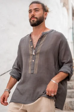 Bluse Jair Anthrazit