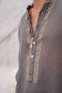 Bluse Jair Anthrazit