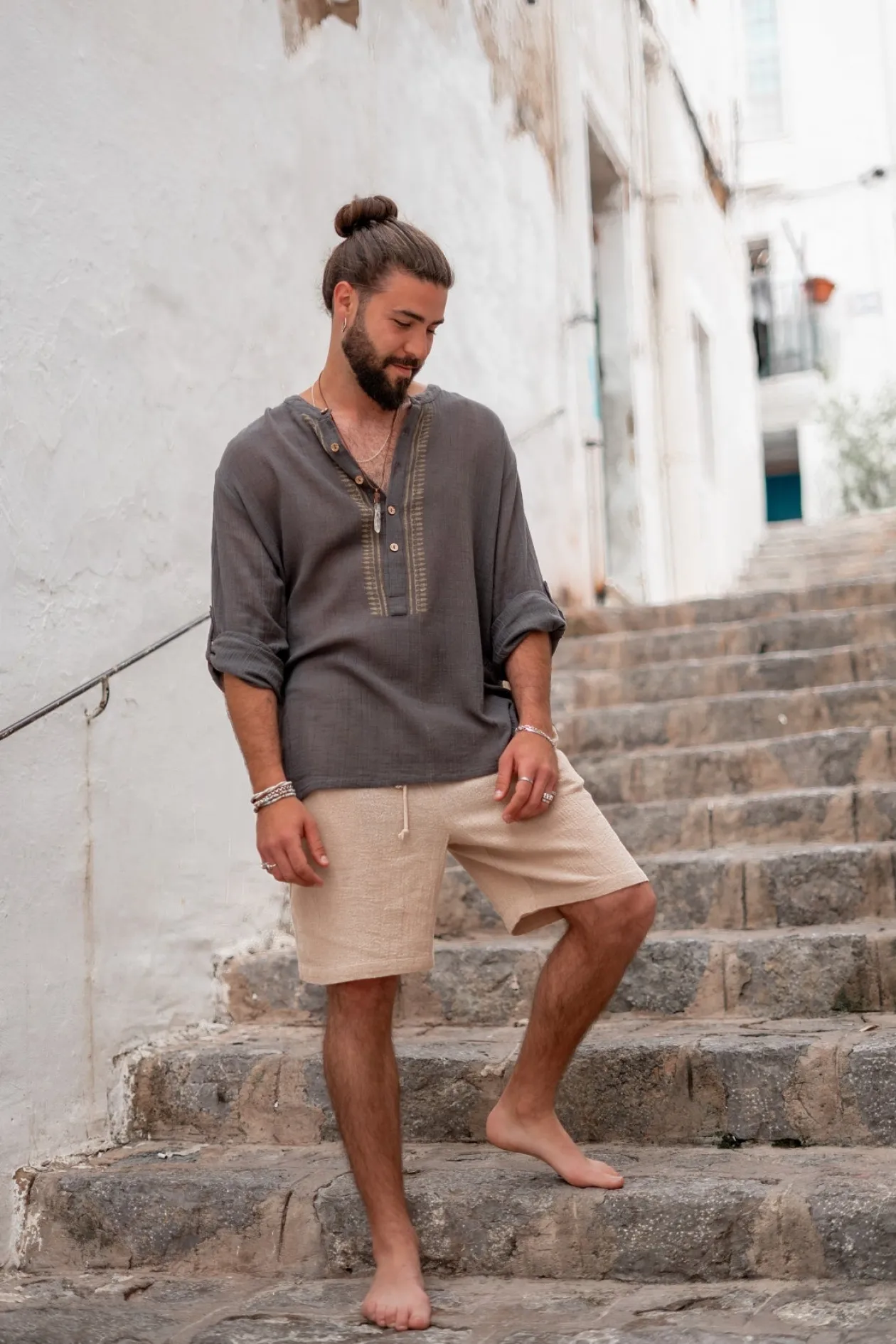 Bluse Jair Anthrazit