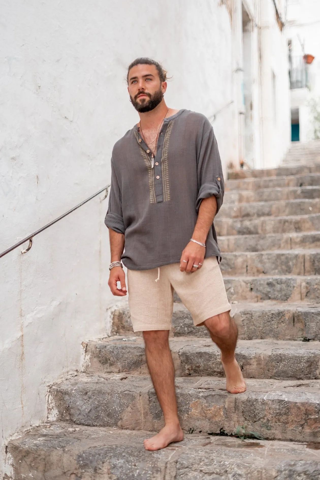 Bluse Jair Anthrazit