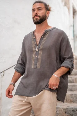 Bluse Jair Anthrazit