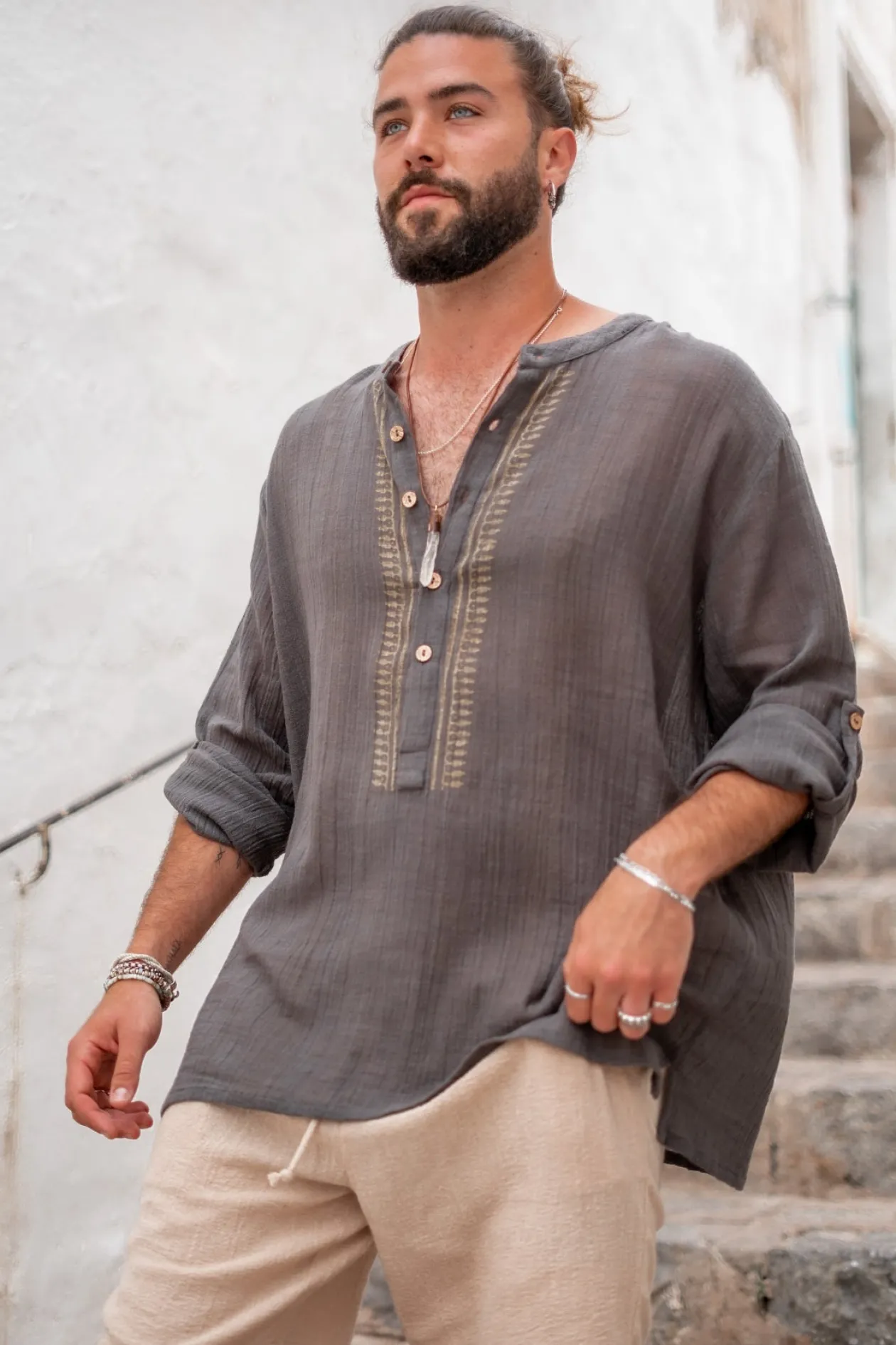 Bluse Jair Anthrazit