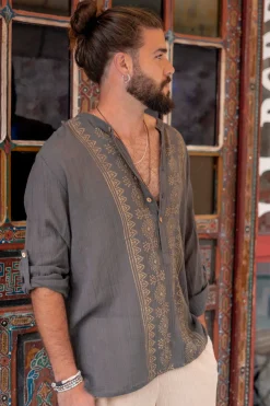 Bluse Javi Anthrazit