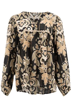 Bluse Kiki Barock Schwarz