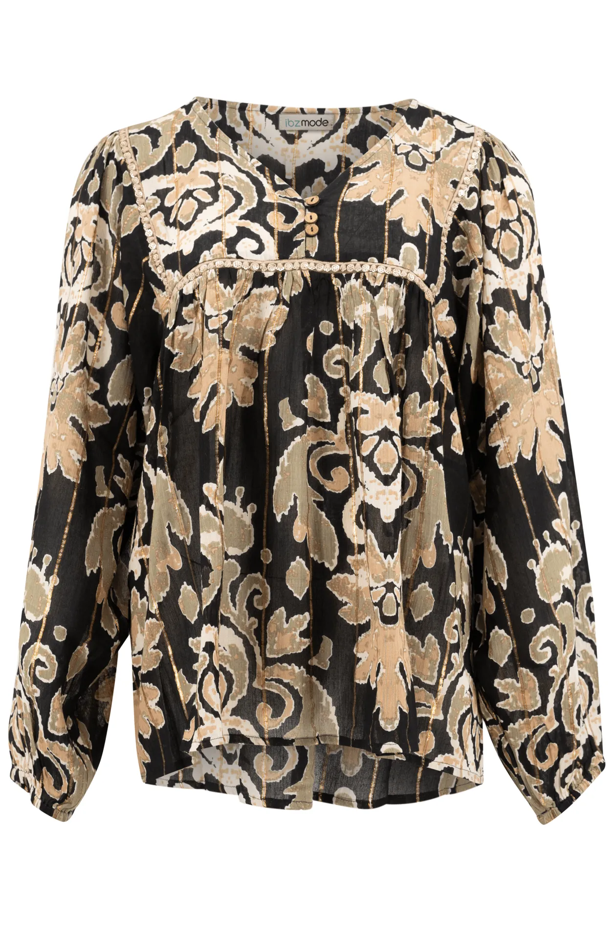 Bluse Kiki Barock Schwarz