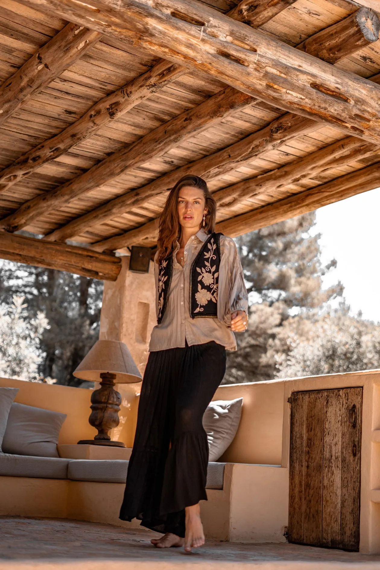 Bluse Luciana Romance Helles Taupe