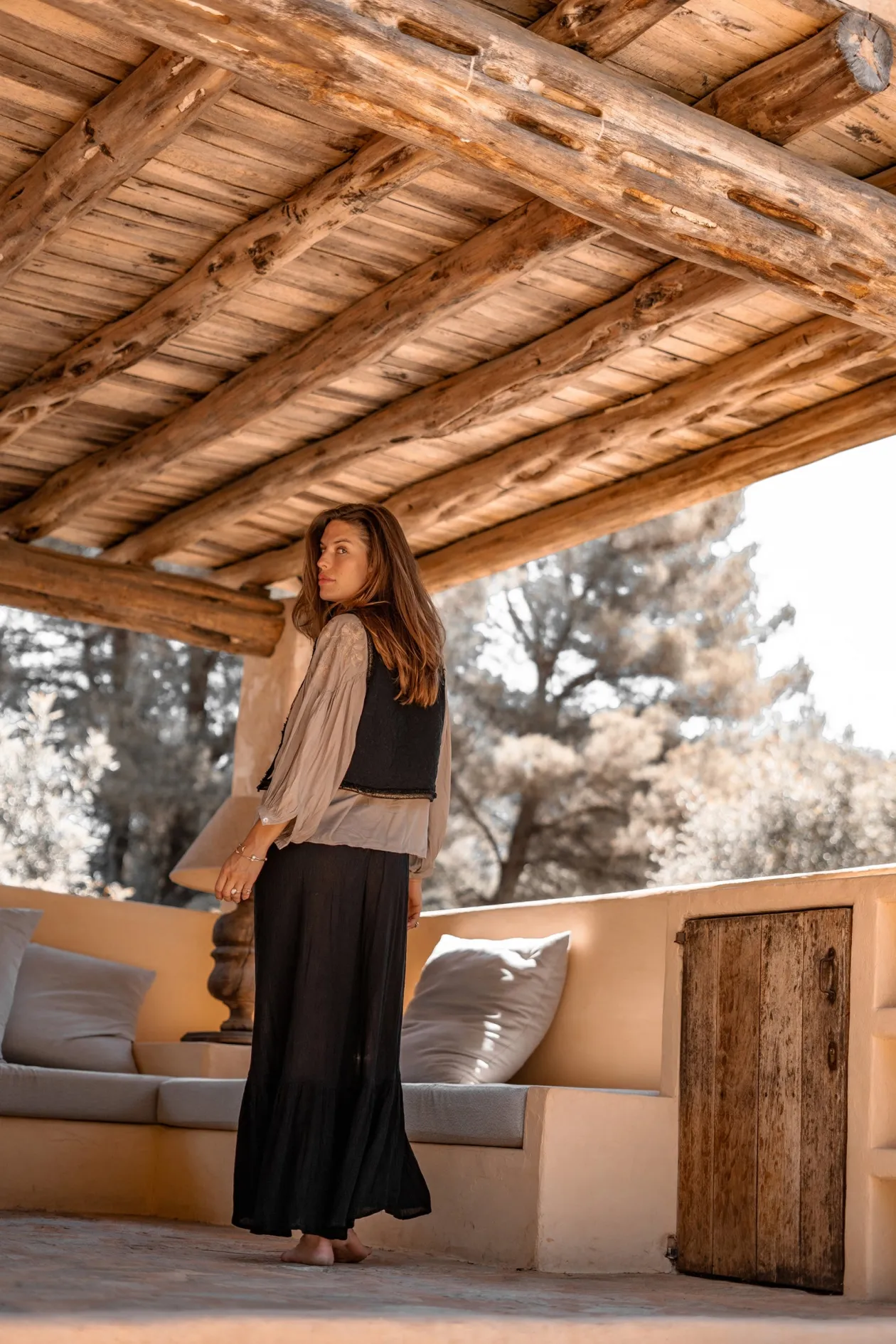 Bluse Luciana Romance Helles Taupe