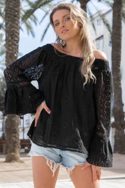 Bluse Luna Schwarz