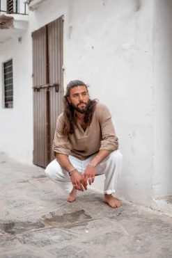 Bluse Niguel Hell Taupe