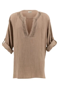 Bluse Niguel Hell Taupe