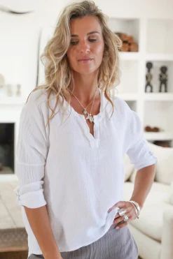 Bluse Nina Weiß