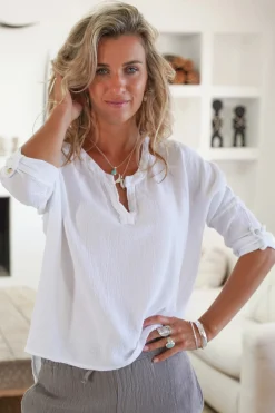 Bluse Nina Weiß