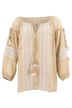Bluse Quaste Beige