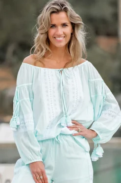 Bluse Quaste Mint