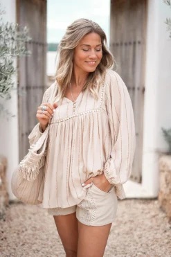 Bluse Sand