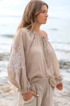 Bluse Serena Cuenca Light Taupe