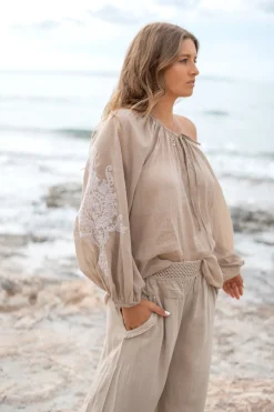 Bluse Serena Cuenca Light Taupe