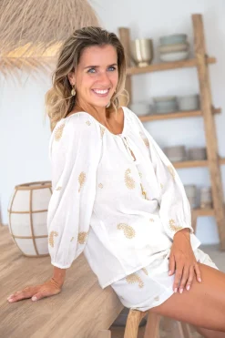 Bluse Spitze Esencia Elfenbein