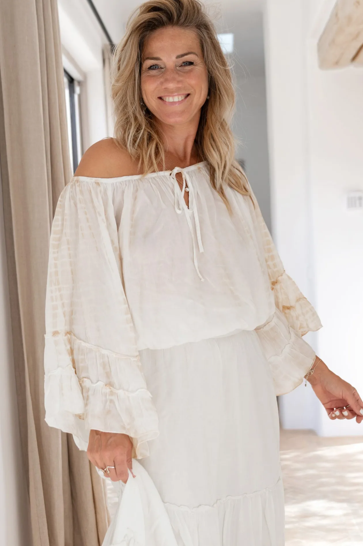 Bluse Yira Boho Powder Tye Dye