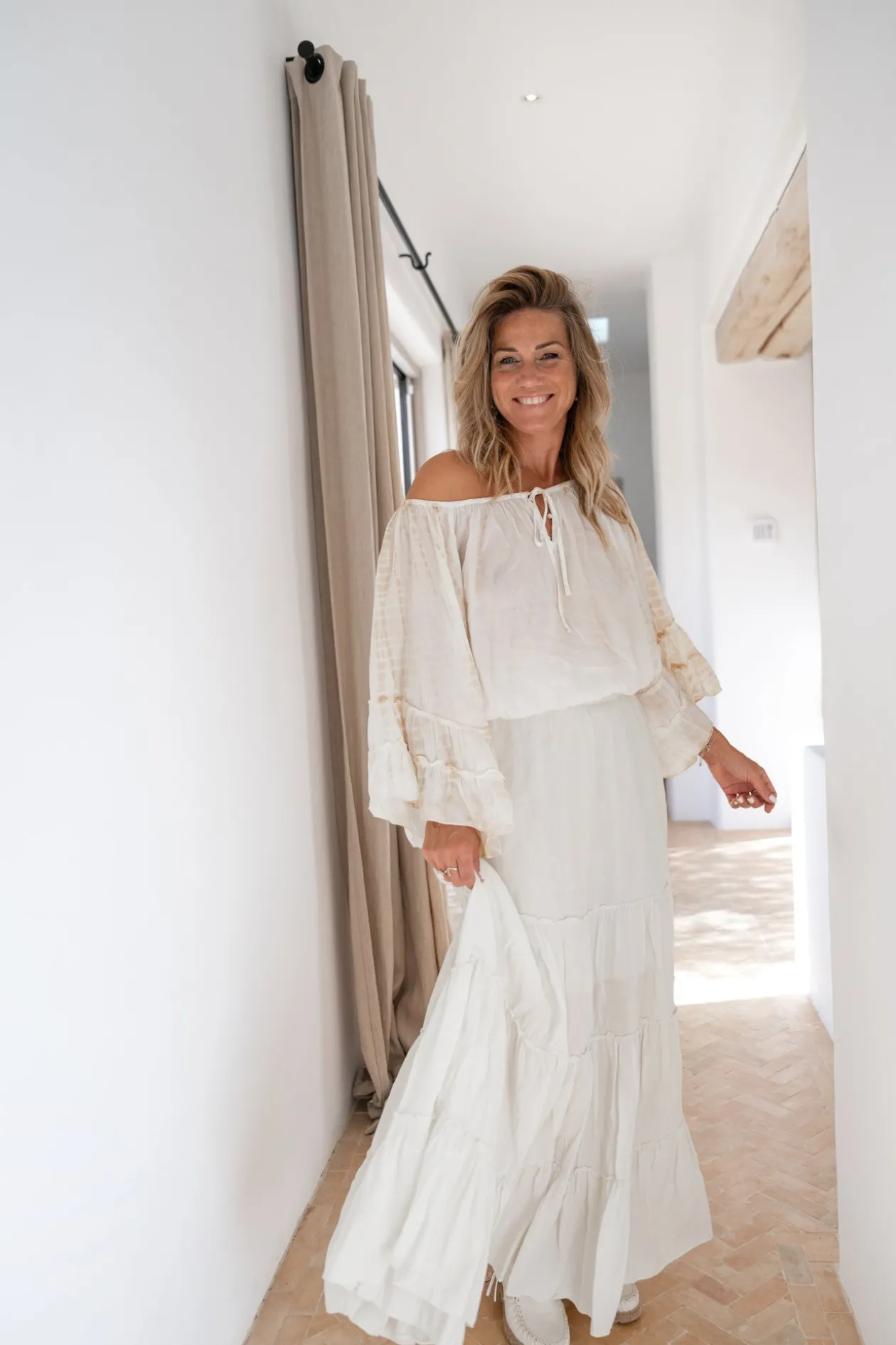 Bluse Yira Boho Powder Tye Dye