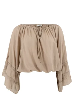 Bluse Yira Boho Taupe