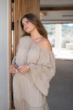 Bluse Yira Boho Taupe