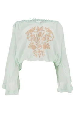Bluse Yira Bordado Mint