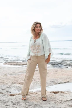 Bluse Yira Bordado Mint