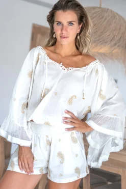 Bluse Yira Esencia Elfenbein