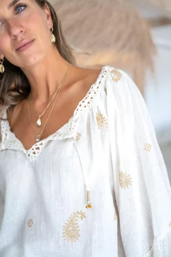 Bluse Yira Esencia Elfenbein