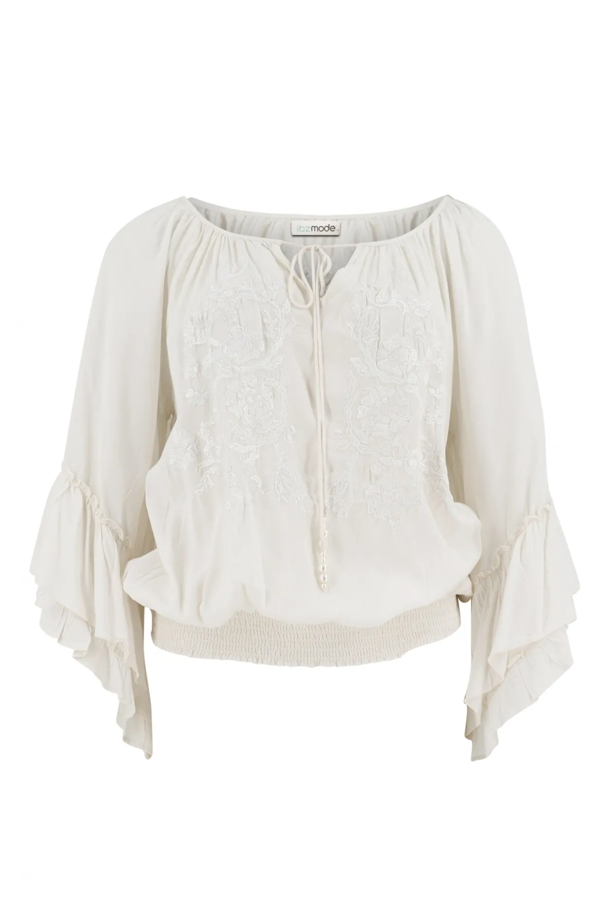 Bluse Yira Navarra Elfenbein