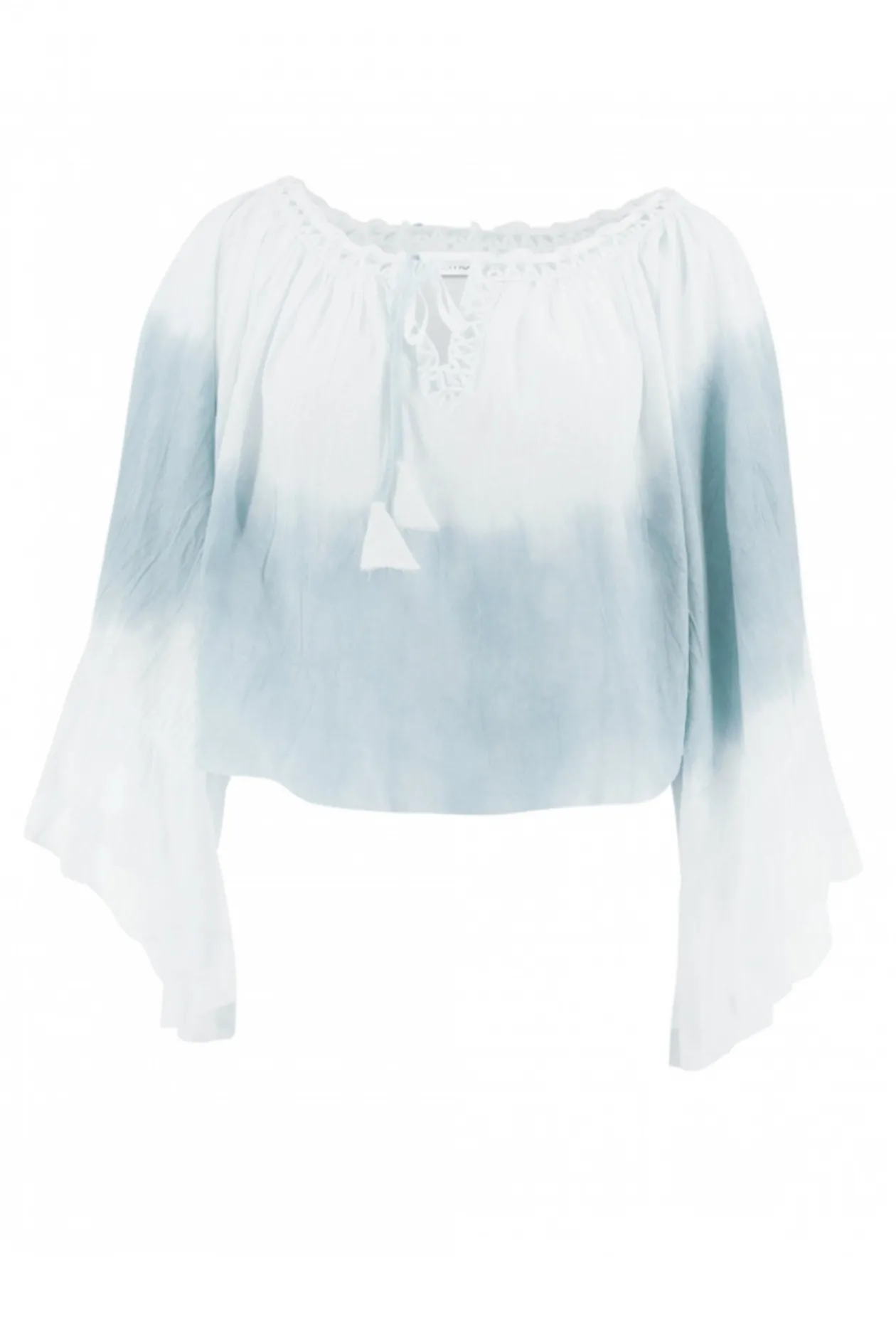 Bluse Yira Ombre Blassblau