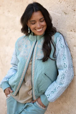 Bomberjacke Corazon Steinblau