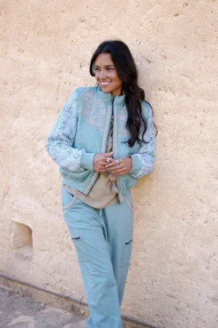 Bomberjacke Corazon Steinblau