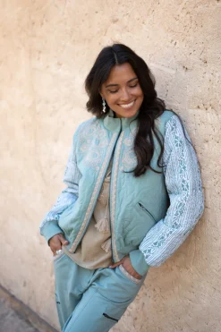 Bomberjacke Corazon Steinblau