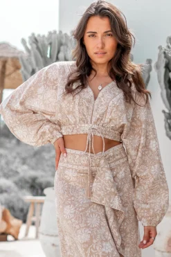 Crop Bluse Jesenia Natural