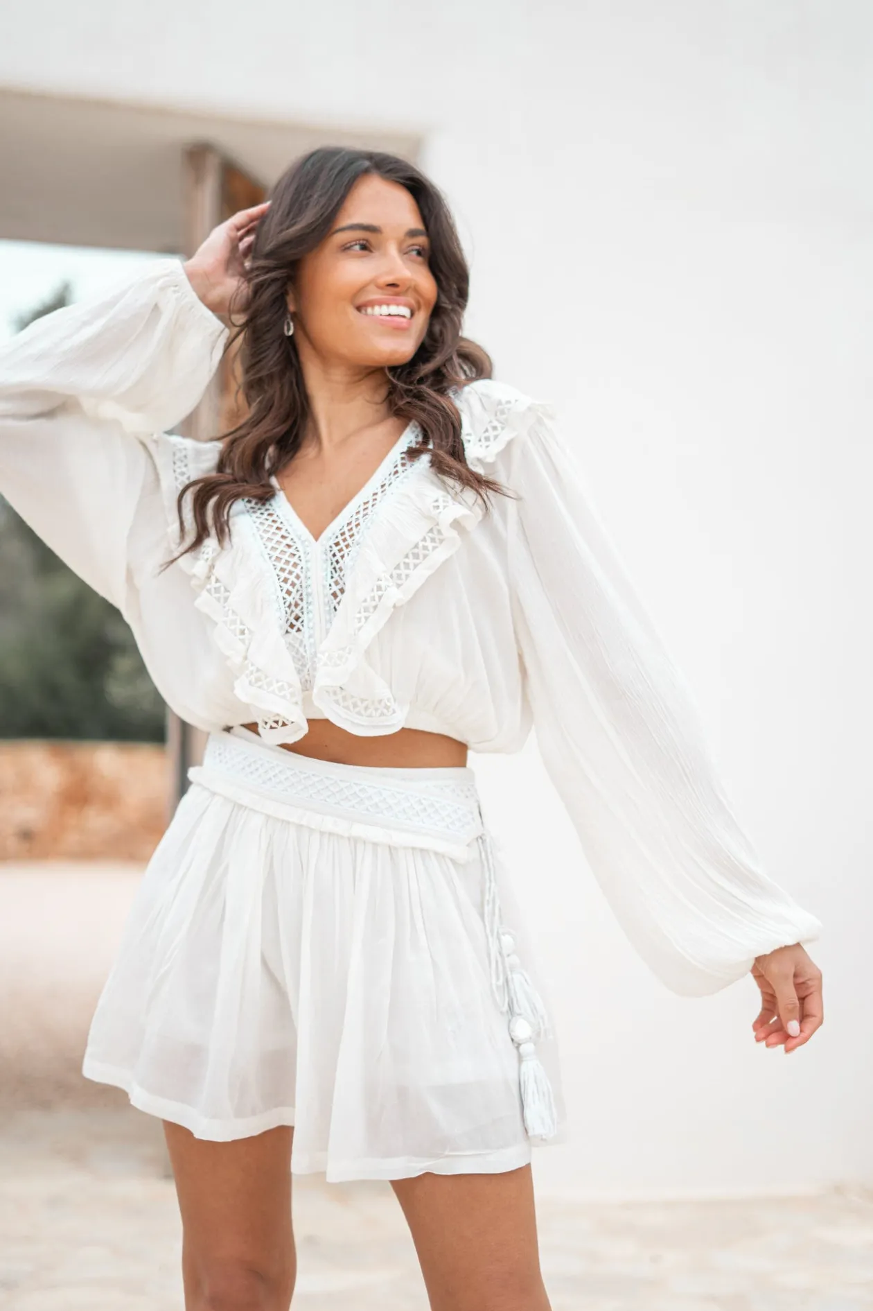 Crop Top Eli Elfenbein