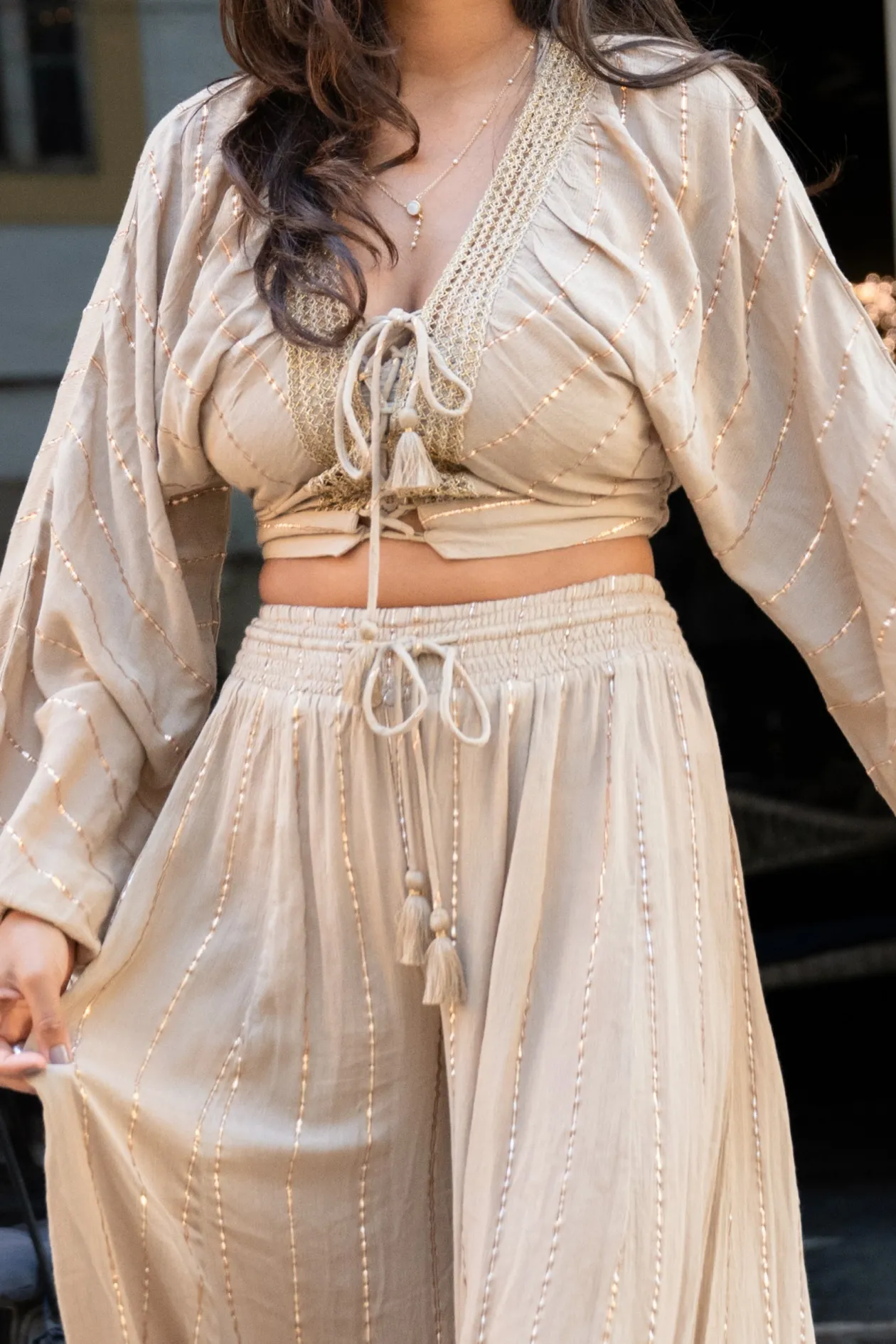 Crop Top Emika Light Taupe